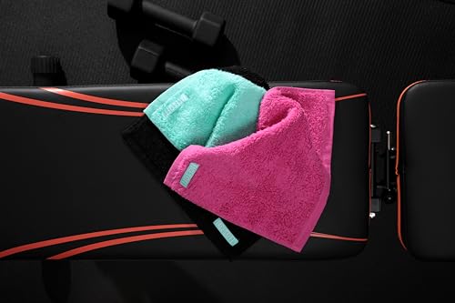 Eco Friendly Mini Gym Towels Accessories for Working Out - Sweat Towels for Gym, Fitness, Sports - Soft & Absorbent Cotton - No Synthetic Microfibers or Plastics - 3 Piece Exercise Towel Set