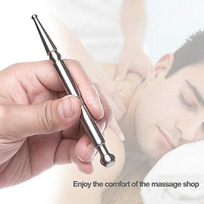 Acupuncture Pen-TMJ Massager Deep Tissue Massage Tool-Trigger Point Massage Relief Pain Therapy Tools Full Body Relaxing Trigger Self-Massage Acupressure Bar (A) - style: A