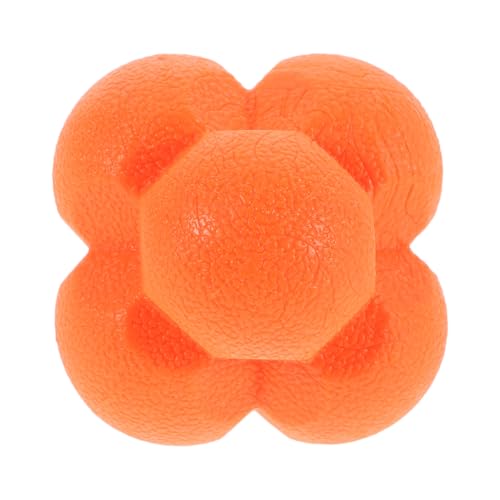 TPR Reaction Ball for Hand-Eye Coordination and Reflex Training Hexagonal Agility Ball for Soccer Boxing Volleyball and Team Drills to Enhance Speed and Teamwork