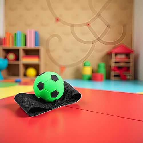 JJLFresheners Wrist Return Ball Rubber Sport Ball with Wrist Strap and String Rebound Bouncy Balls Wrist Rebound on Elastic String Exercise Play