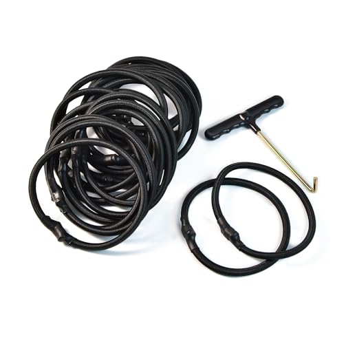Trampoline Replacement Bungee Cords，20 PCS 6.6in Heavy-Duty Elastic Trampoline Ropes for Repair, Universal Fit for Most Trampolines, Easy Installation, Durable Safety Round Trampoline Repair Kit