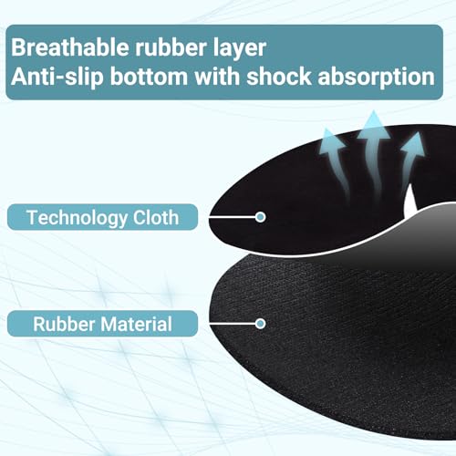 Jump Rope Mat，35.4 x 55.1 inch High-Density Rubber Exercise Mat, Non-Slip and Shock-Absorbing, Suitable for Indoor and Outdoor Home Gym Workouts.