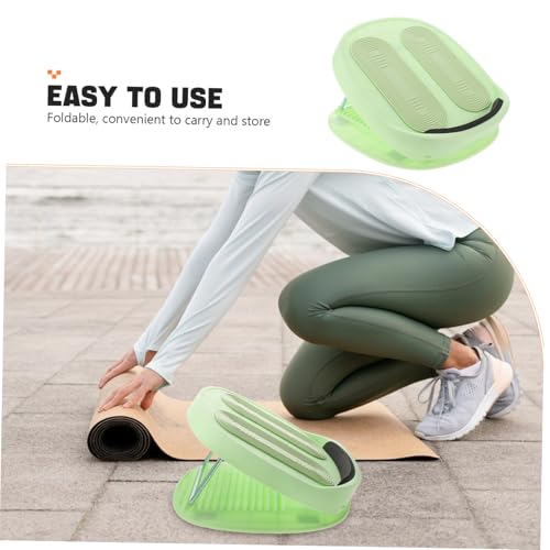 LIOOBO Incline Foot Stretch Board Adjustable Gear Calf Stretching Tool for Enhanced Ankle Mobility Foldable Plastic Legboard for Home Use Professional Training Mint Green