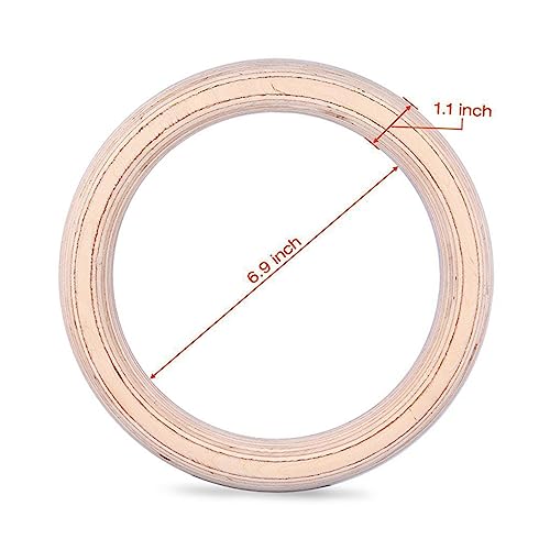 HANABASS Pair Exercise Rings Fitness Ring Gymnastic Rings Workout Rings