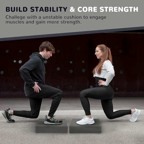 Fitvids Balance Pad, Nonslip Foam Balance Pad, Professional Foam Exercise Pad for Fitness, Stability Training and Physical Therapy, Multiple colors