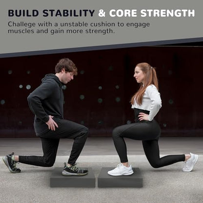 Fitvids Balance Pad, Nonslip Foam Balance Pad, Professional Foam Exercise Pad for Fitness, Stability Training and Physical Therapy, Multiple colors