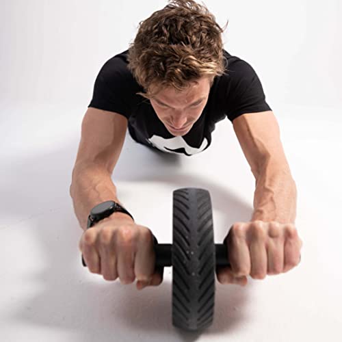 Ab Wheel Roller for Core Strength – Non-Slip Handles Exercise Roller for Abs, Portable Fitness Equipment for Home Gym – Ideal for Men & Women