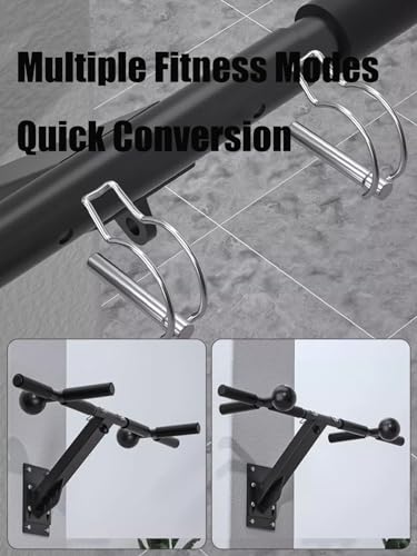 Chin Up Bar Wall Mounted Pull Up Bar, Multifunctional Chin Up Bar For Home Gym Workout Strength Training Equipment, Safe Load 300Kg