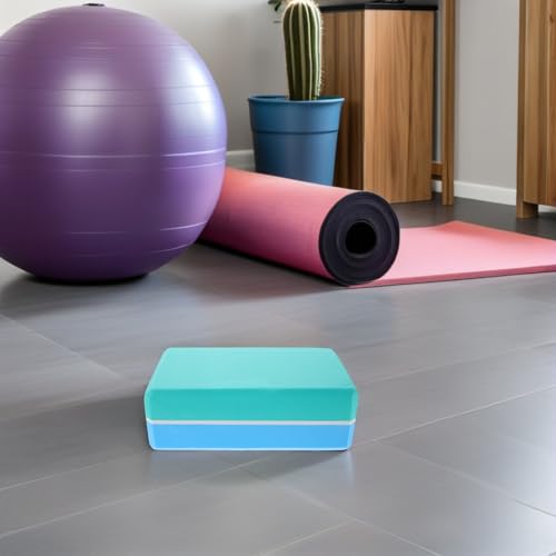 2pcs Eva Non-slip Yoga Blocks for Stretching Exercises, High Density Lightweight Foam Bricks for Men and Women Fitness, Balance, Pilates, and Meditation