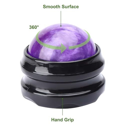 WOVTE Massage Ball, Lacrosse Balls, Self Massage Tool for Sore Muscles, Shoulders, Neck, Back, Foot, Body, Deep Tissue, Trigger Point, Muscle Knots, Yoga and Myofascial Release (Purple) - color: Purple