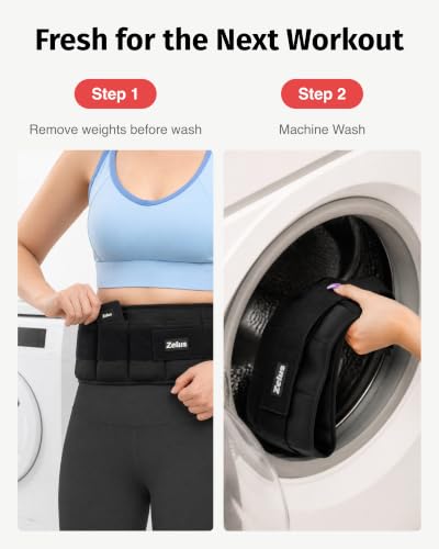 ZELUS Weighted Belt for Women Men, 6/8/10lb Z-Fit Adjustable Weighted Belt - size: Large-10LB (36.2" - 51.2")