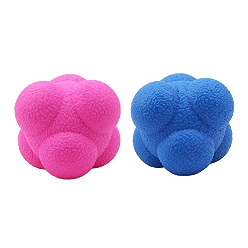 Reaction Ball,Hexagonal Agility Ball for Towards Training Improvement Of Hand-Eyereaction and Agility Coordination Reflex Exercise Sports,Can Improve The Concentration Of Teenagers and Adults(2 Pcs)