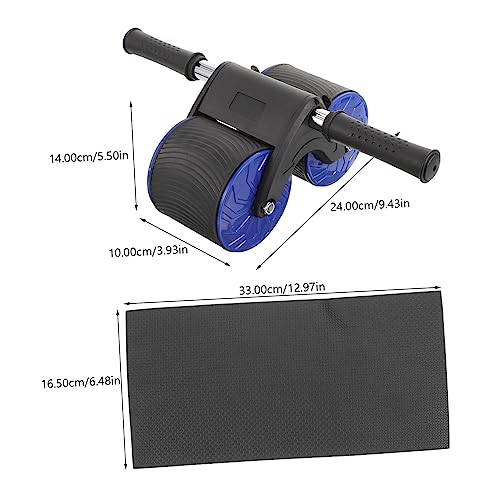 UKCOCO 1Set Abdominal Wheel Roller Automatic Rebound Abdominal Training Equipment for Home Gym Skid Texture for Muscle Workout Versatile Ab Exercise Tool