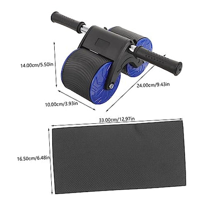 UKCOCO 1Set Abdominal Wheel Roller Automatic Rebound Abdominal Training Equipment for Home Gym Skid Texture for Muscle Workout Versatile Ab Exercise Tool