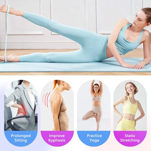 2026 Upgrade Figure 8 Resistance Band with Handles, Elastic Bands for Working Out,Arm,Back,Shoulder Training Elastic Ropes,Exercise Equipment for Yoga, Pilates,Physical Therapy Stretching (3 Pcs)