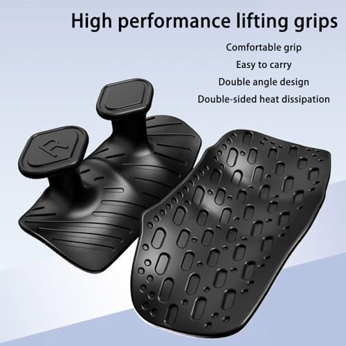 Upgraded Weight Lifting Grips for Women & Men - Extra Large & Thick Non-Slip Gym Grips, Ergonomic Workout Gloves for Pull-Ups, Dumbbell Exercises - color: Black-3
