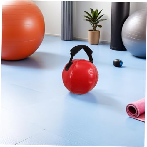 Workout Sandbag Kettlebell with Handle 30x30cm Red Water-fillable Weight Bag for Strength Training Home Gym Fitness