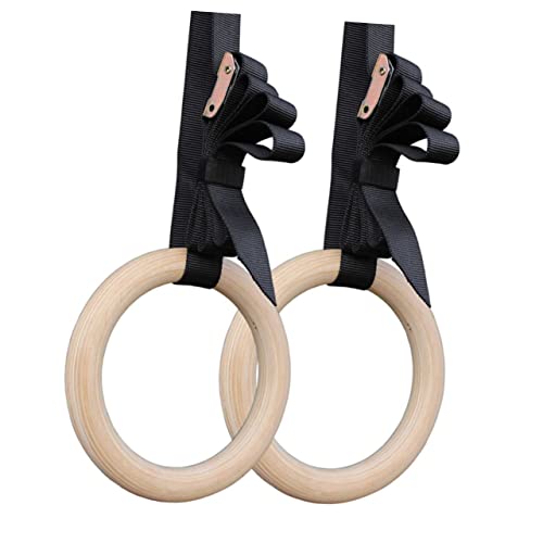 HANABASS Pair Exercise Rings Fitness Ring Gymnastic Rings Workout Rings