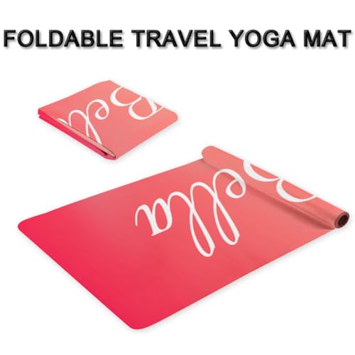 Custom Name Yoga Mat,Personalized Travel Yoga Exercise Mat,Non Slip,Perfect for Kids & Adults,Gradient Color D Series - color: Style 22