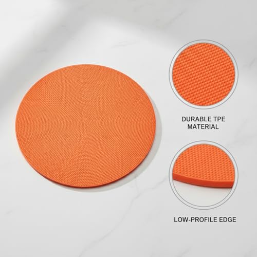 Flat Training Disc, Low-Profile TPE Marker for Soccer Agility Drills and Field Marking, 9.1 x 9.1 Inches (1 PC)