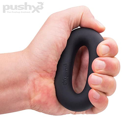 Grip Strength Trainer Rings, Rock Climbing & Bouldering, Jujitsu Grip Strength, BJJ Trainer, Hand Grip, Forearm, and Wrist Strengthener, Stress Relief, Convert PushX3 Pushup Equipment to Stable Pushup Stands