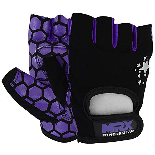 MRX Ladies Weight Lifting Gloves Women Fitness Training Exercise Glove Anti Slip Padded Shock-Absorbing Extra Grip Crossfit Multi Colors