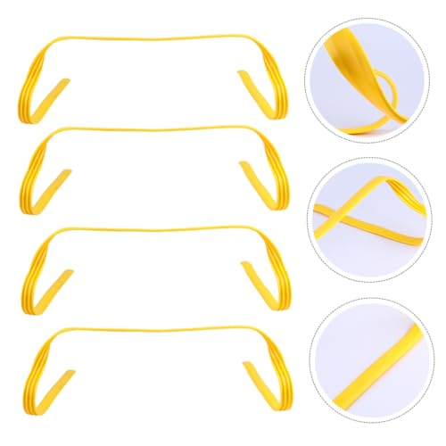 UKCOCO 4Pcs Agility Hurdles for Outdoor Training Durable Pe Speed Training Equipment for Adults Jumping Flexibility and Coordination for Soccer Fitness Workouts