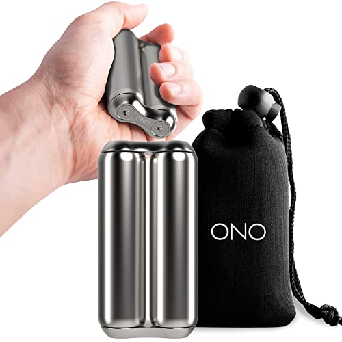 ONO Roller - Handheld Fidget Toy for Adults | Help Relieve Stress, Anxiety, Tension | Promotes Focus, Clarity | Compact, Portable Design (Natural, Full Size - Stainless Steel) - size: Full Size, style: Stainless Steel - Natural