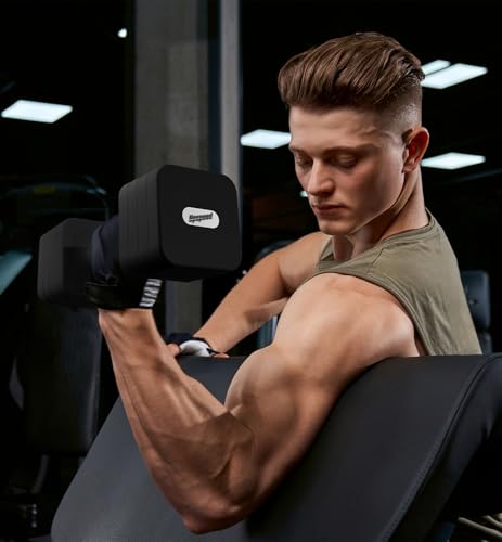 Adjustable Dumbbell Set for Women Men 7.5LB/10LB/15LB/20LB/25LB Each - color: Black, style: 20LB Each [40 LBS Total]