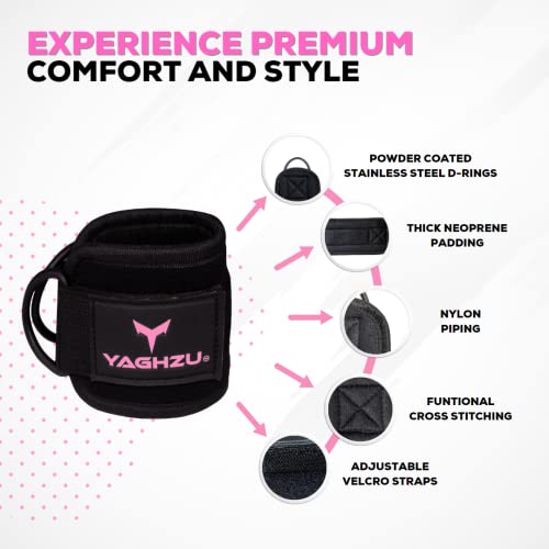Ankle Straps for Cable Machines Women, Glute Kickback Cable Machine Attachments, Gym Ankle Cuffs, Wrist Cuffs for Workout, Leg Training Accessory, Fitness Gear for Home or Gym