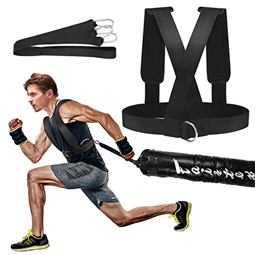 Sled Harness Workout Resistance and Assistance Trainer Physical Training Resistance Rope Kit Improving Speed, Stamina and Strength - color: 6.6FT