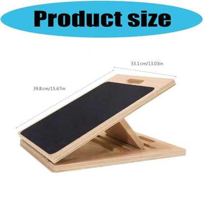 Foldable Wooden Calf Stretching Platform for Compacts Storage and Flexibility Improvement Ergonomic Stretcher Stretching Leg Stretcher