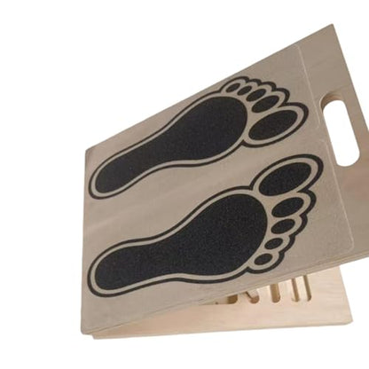 Slant Board Calf Stretcher Ankle and Foot Incline Board Wood Anti Slip Surface Squat Wedge for Home Gym