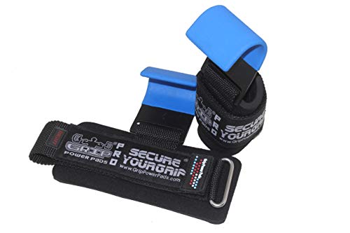 Weight Lifting Rod Hooks Heavy Duty Wrist Wraps Power Weight Lifting Training Gym Grips Straps Set of 2 - color: Classic Blue, size: WOMEN-Wrist Size Small/Medium