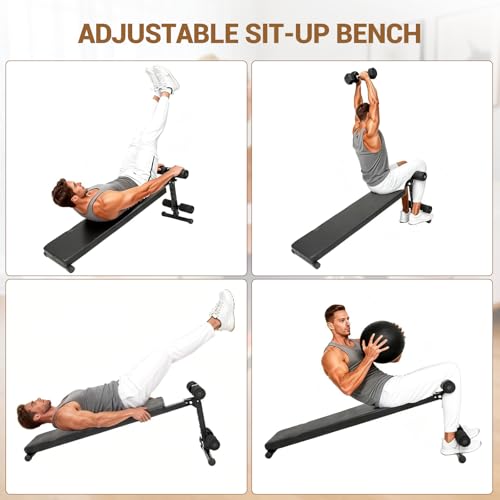 Sit-Up Bench, Folding Adjustable Home Gym Workout Bench for Ab Exercise,Easy Assembled,Weight Capacity 220 LBS