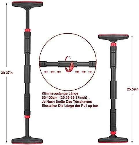 Pull Up Bar For Doorway, Chin Up Bar No Screw, Strength Training Pullup Bars Door Frame Pull-up Bar With Locking Mechanism, Adjustable Width Training Bars,Friendly32