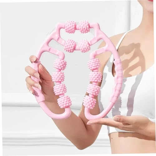 Leg Roller, 360° Anti-Cellulite Manual Muscle Roller Stick with 12 Wheels for Relaxation Muscles, Wrist, Hand, Foot, & Thigh Massage Leg Rollers for Muscles