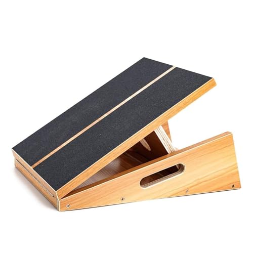 StrongTek Professional Wooden Slant Board, Adjustable Incline Board, and Calf Stretcher, Stretch Board - Extra Side-Handle Design for Portability, Full-Coverage - style: full-coverage