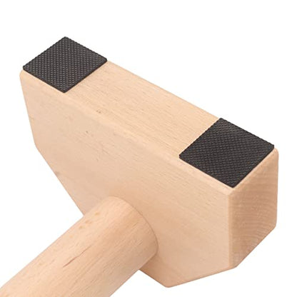 2pcs Wooden Push Up Handles, Anti - Slip Beech Wood Pushup Bars with Silicone Pads, Joint - Friendly Parallettes for Calisthenics Handstands Home Gym Use