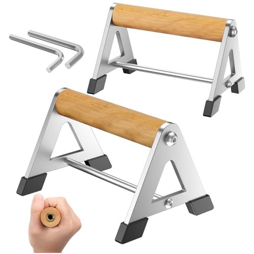 Push Up Stand, Pushup Handles for Strength Training, Heavy-duty Stainless Steel Push Up Bars Gym Exercise Equipment, Hold Up to 500lbs, 1 Pair