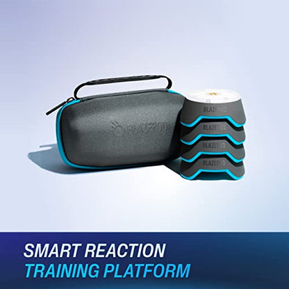 BlazePod Reaction Training Kit Smart Pods for Speed, Agility & Cognitive Drills - Pro-Level Training for Athletes, Trainers, Therapists & Coaches - App Access Included (4 Pods)