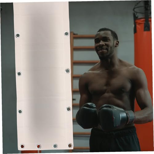 Toyvian Wall-Mounted Triplet Boxing Bag 110x40cm Empty Hanging Sandbag for Boxing Training, Fitness Workout, Martial Arts Punching Target