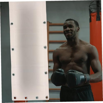 Toyvian Wall-Mounted Triplet Boxing Bag 110x40cm Empty Hanging Sandbag for Boxing Training, Fitness Workout, Martial Arts Punching Target