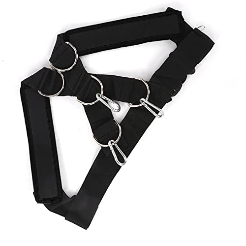 Weight Bearing Shoulder Strap Pulling Sled Harness Vest, Resistance Training Harness with Adjustable Pulling Strap for Tire Sled Drag, Core and Leg Strength Workout