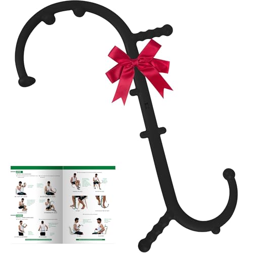 Massage Trigger Point Cane, Muscle Release Tool Self Massage Hook Cane, Handheld Back, Neck, Shoulder, Leg and Feet Massager Rod, Body Deep Tissue Gifts for Men & Women, Black - color: Black