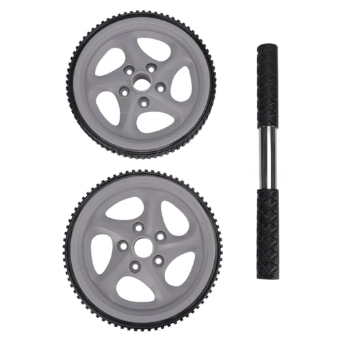 GALPADA Portable Dual Wheel Ab Roller for Home Fitness Core Strength Trainer with Ergonomic Grips Whisper-quiet Wear-resistant Wheels Suitable for Beginners and Advanced Users
