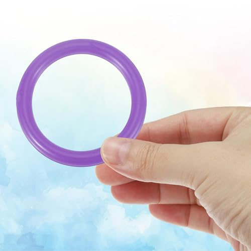 PATIKIL Plastic Ring-Toss Rings for Bottles, Carnival Rings Plastic Hoop for Speed and Agility Practice Outdoor Party Favor