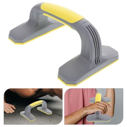 BESPORTBLE 2Pcs Plastic Push Up Bars with Anti-slip Pads Comfortable Pushup Handles for Full Body Workout Versatile Strength Training Equipment for Home Gym Men Women Non-slip Floor Stands