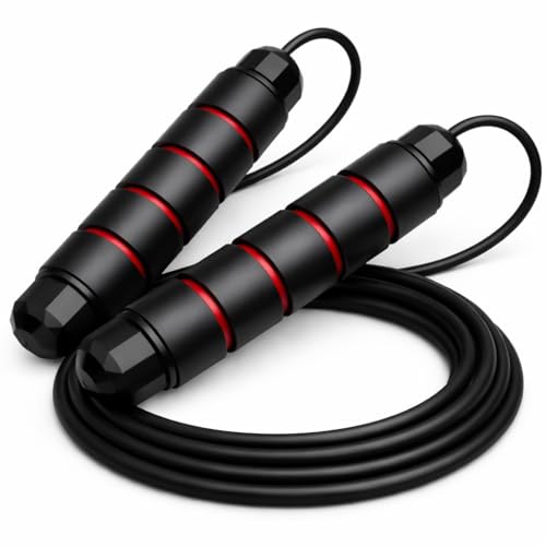 Speed Jump Rope – Lightweight Tangle-Free Skipping Rope for Men, Women & Kids - color: Black, size: Lightweight Handles