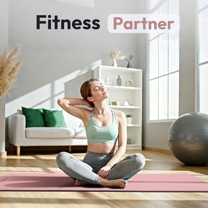 UMINEUX Extra Thick Yoga Mat, 6MM &10MM Yoga Mat Non Slip, POE Yoga Mats for Women Men, 72"x24", Great for Workout, Yoga, Pilates, Fitness & Floor Exercises